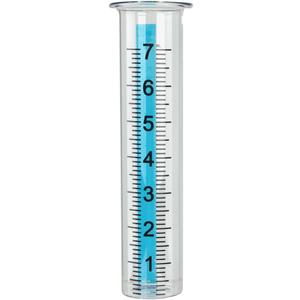 BinaryABC Glass Rain Gauge Replacement Tube,8.3 Inch Transparent Outdoor Rain Meter Tubes for Lawn Garden Yard Home