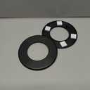 3.0 Inch ABS Wall Split Flange Self-Adhesive Tape Round Escutcheon Plate Cover for Water Pipe Faucet Decoration Accessories