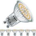 MR16 GU10 LED Bulbs Warm White 3000K, 7W Equivalent 100W, 25,000 Hours Lifetime, Energy Efficient Light, 895 Lumens 120 Degree Flood Beam No Flicker Spotlight, Non-Dimmable, 6-Pack