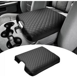 Shademax Center Console Cover for 2013-2018 Ram 1500 & 2013-2024 Ram 2500/3500/1500 Classic Accessories Armrest Cover Cushion Pad for Jump Seat Console Leather Armrest Seat Box Console Lid Protector