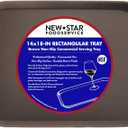 New Star Foodservice Non-Slip Tray, Brown, 14x18-Inch