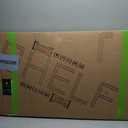 BON AUGURE 5-Tier Ladder Shelf, Industrial Leaning Bookcase, Wood and Metal Ladder Bookshelf for Living Room, Bedroom, Kitchen, Home Office (Grey Oak)