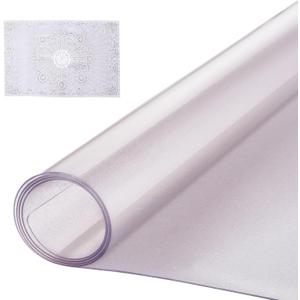 VEVOR Plastic Table Cover, 42 x 60 Inch 1.5 mm Thick Frosted Rectangle PVC Desk Mat Protector, Waterproof & Easy Cleaning Pad Tablecloth, for Office, Dresser, Dining Room, Night Stand