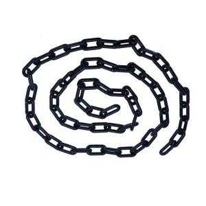 Plastic Chain Barriers Link Warning Safety Barrier Parking Space Plastic Chains for Decorative Garden Fence 5mx10mm Black