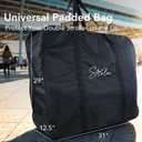 Strolee Padded Double Stroller Travel Bag & Protective Storage Cover For Airplane Gate Check - Universal Fit On Most Double Travel Strollers