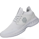 Womens Slip On Walking Shoes Non Slip Running Shoes Breathable Workout Shoes Lightweight Gym Sneakers light Gray 44