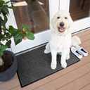 Notrax 109 Industrial Door Mat, 4' x 6' Large Entrance Mat, Heavy Duty Commercial Rug for Businesses, Welcome Lobbies, Garage, and Mudroom, Made in the USA, Charcoal Black, Brush Step 109S0046CH
