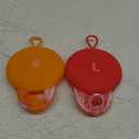 Menstrual Disc Reusable, 2-Pack Size S & L - Softer Than Menstrual Cups and Can Be Used Intimate Moments - Comfort-Fit Period Disc Set with 12 Hr Wear - 100% Medical Grade Silicone (Red and Orange)
