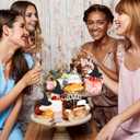 41 Pcs Witch Hat Silver Alloy Crown Cupcake Toppers Witches Themed Party Decorations Witch Hats and Crowns Cake Topper Set for Pink and Green Party Halloween Birthday Wedding Supplies Favors