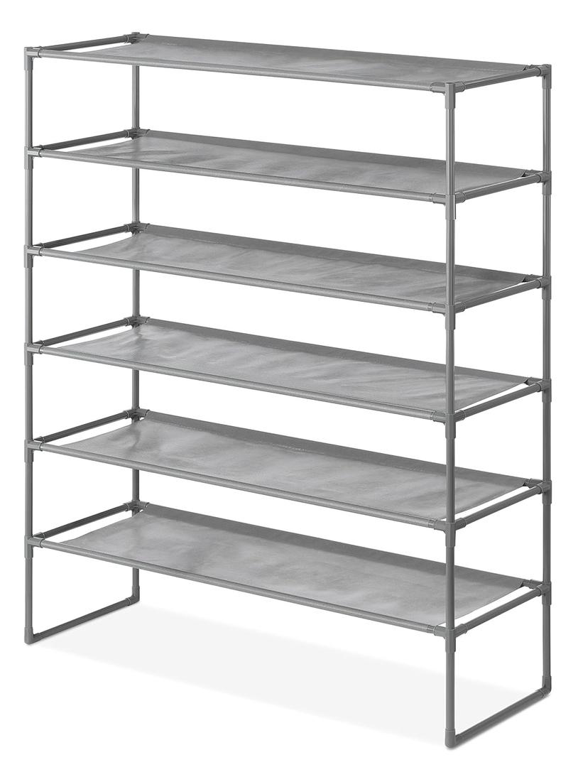 Whitmor Spacemaker 6-Tier Shelves, Gunmetal
