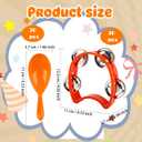 60 Pcs Shaker Musical Instruments Set Including 30 Mini Maracas Shakers 30 Handheld Plastic Tambourine for Kids Preschool Early Music Learning