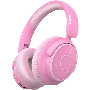 MIDOLA Kids Bluetooth Headphones 68H Play Time,Volume Limit 85/94dB, Foldable Lightweight Wireless Over-Ear Headphone for Kid Toddler Child Pad Tablet,Headsets with Built-in Mic Pink