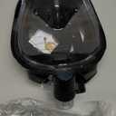 Greatever G2 Full Face Snorkel Mask with Latest Dry Top System,Foldable 180 Degree Panoramic View Snorkeling Mask with Camera Mount,Safe Breathing, Anti-Leak&Anti-Fog (Large- X-Large, Black)