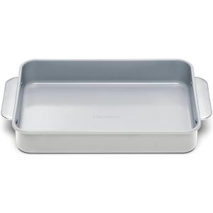 Caraway Non-Stick Ceramic 9x13 Rectangle Pan - Naturally Slick Ceramic Coating - Non-Toxic, PTFE & PFOA Free - Perfect for Brownies, Lasagnas, and More - Gray