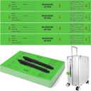 Feifeiya 1000 Hotel Luggage ID Tags with Transfer Tape on Back Paper Baggage Claim Check Tags Numbering from 000 to 999 Baggage Identification for Hotel Suitcase Motel Bag(Green)