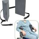 KAAMOS Lateral Support for Wheelchair Side Guards Wheelchair Lateral Support Cushion Posture Foam Wedge Pillows Contoured Wheelchair Cushion Side Padding for Seniors Better Posture with Strap, Gray Large
