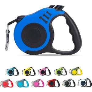 Retractable Dog Leash Automatic Telescopic Tractor Dog Tape, Pet Tape 10/16 FT Durable and Convenient, with Non-Slip Handle, Suitable for Small and Medium-Sized Dogs Blue