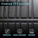 BestEvMod Compatible with Rivian R1T R1S All-Weather Front Trunk Mat TPE Material Rubber Cargo Liner Rivian R1T R1S 2022 2023 2024 Accessories (Upper + Lower Layer)