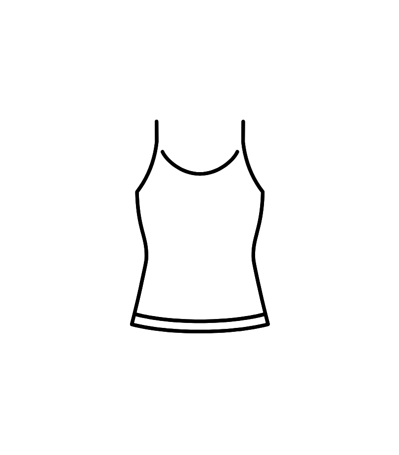 Women's Tank Top, White Color, Size S