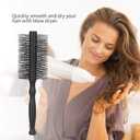 PERFEHAIR Large Round Hair Brushes for Women - 2-Pack, Gentle Nylon Bristles for Blowouts, Styling & Curling, Ideal for Medium to Long Hair