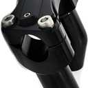 1 Set 3-1/2'' Motorcycle Handlebar Risers and 1'' Pullback with Top Clamp Kit Compatable for 1'' Bar Diameter Harley Dyna Heritage Softail Fat Boy Sposter Touring Glide (Black)