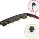 Dasbecan Left Rear Bumper Tail Light Reflector W/Bulbs Compatible with Audi Q7 2016-2022 Driver Side Taillight Assembly Fog Lamp Replace# 4M0945095