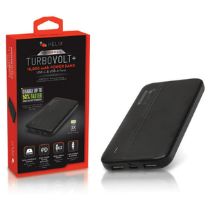 HELIX TurboVolt+ 16,000 mAh Power Bank USB-C & USB-A Ports