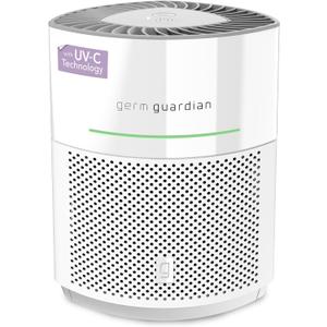 GermGuardian Airsafe+ HEPA Air Purifier for Home, Large Rooms Up To 1043 Sq. Ft. with HEPA Air Filter, UV-C Light & Air Quality Sensor, AC3000W, White