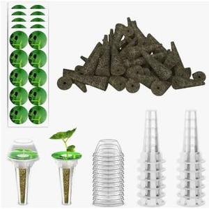 Hydroponics Growing System Garden Pods Supplies Includes Grow Sponges Grow Baskets Grow Domes Labels 15 pcs