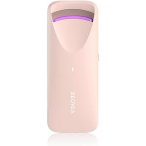 Heated Eyelash Curler - Electric Eyelash Curler with Heat Sensitive Silicone Pad, Type-C Rechargeable Mini Lash Curler, 8s Fast Heating 24hrs Long Lasting Lash Lift to Style Natural Eyelashes (1PINK)