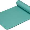 Gaiam Yoga Mat, Pilates & Exercise Mat, Thick Mat 2/5" (10mm) Workout Mat with Easy-Cinch Carrying Strap for Home & Gym Workouts