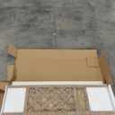  Raised Garden Bed with Trellis, Wood Planter Box w/Hanging Roof, Drainage System, Elevated Garden Box for Climbing Vine, Outdoor Planter w/Trellis for Patio Balcony, 44" x 14" x 45"