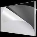 Juexica 24'' x 36'' Clear Acrylic Sheet Panels Transparent Cast Sheet Plastic Panels with Protective Paper for Craft(1 Pcs,1/4'' Thick)