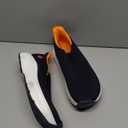 JACKSHIBO Mens Slip in Free up Hands Shoes Wide Toe Box Arch Support Orthopedic Walking Sneakers Cushioned Thick Zero Drop Sole Metatarsal Pads (10.5 Wide)