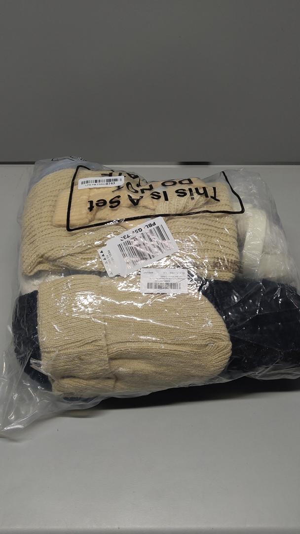 Shihanee 16 Pcs 4 Sets Winter Hat Scarf Gloves Earmuffs Set for Women Gifts Winter for Family Friends Charity (Stylish Colors)