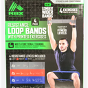 RBX LIVE LIFE ACTIVE LOOPED LATEX RESISTANCE BANDS 4 Pack