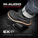 M-AUDIO EX-P Expression Pedal for Keyboards, MIDI Keyboards/Controllers and Supported Guitar Effects Pedals