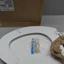 Mayfair Linden Slow Close Toilet Seat, Non Slip Heavy Duty Wood, Easy Install, Made in USA, Elongated, White, 2 Pack
