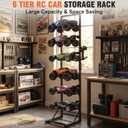 6-Tier RC Car Storage Rack, Adjustable Display Stand for RC Cars