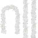CQURE 3Pcs Eucalyptus Garland,Artificial Eucalyptus Leaves Table Greenery Garland Wreath Vines for Wedding Party Table Fireplace Bedroom Wall Room Decor