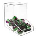 Gnjoyxuan Laundry Pods Container, Acrylic Candy Dispenser with 2 Lid, Dishwasher Pod Holder for Laundry Room, Home, kitchen, Office Used- Stand or Wall Mount