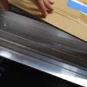 Threshold Ramp for Wheelchairs, 3.4-7.1" Rise and 36"36" Platform Aluminum Wheelchair Ramp, Door Threshold Ramps with a Non-Slip Thick Door Mat