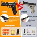 Automatic Shell Ejecting Toy Gun Pistol, Soft Bullet Toy Gun for Boys, Education Model Realistic Toy Pistol Shooting Game Toys Gifts Christmas Birthday for Kids 8+