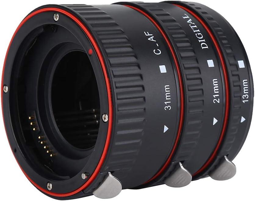 Auto Focus Macro Extension Tube Set,13mm + 21mm + 31mm Metal Autofocus EF Macro Extension Tube Set,Macro Extension Tube Set for EF Mount