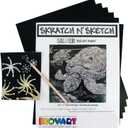 INOVART Scratch Paper, Silver Foil, 8-1/2" x 11", 50 Sheets