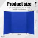 Paterr Trifold Poster Board with Storage Bag, Hook and Loop Fabric, Foldable 3 Panel Presentation Board for Science Fair and Exhibitions(Dark Blue,72 x 36 Inch)