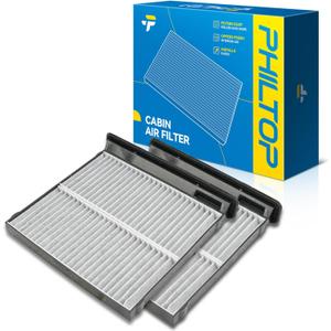PHILTOP Cabin Air Filter w/Activated Carbon, Compatible with CF12775 Subaru Forester 2019-2026, WRX 2022-2026, Carbon Filter Up Dust Pollen Odor, Pack of 2