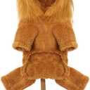 POPETPOP Pet Dog Lion Pet Costume Cat Fancy Costume Roleplay Costume Puppy Lion Coat Puppy Costume Vest Pet Lion Outfit Pet Clothes Pet Dog Cosplay Costume Jacket Halloween Plush (XL)