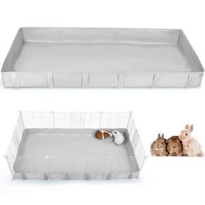 Glittme Guinea Pig Cage Liner, Waterproof Liner for Guinea Pigs, Guinea Pig Bedding with Tarp Bottom for Grid Cage, Cage Liners for Guinea Pig, Bunny, Hamster, Rabbit,Not Include Cage,56 * 28 inches