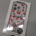 MOSNOVO Case for iPhone 14 Pro, [Compatible with Magsafe] [Buffertech 6.6ft Military-Grade Drop Protection] [Anti Peel Off Tech] Clear Phone Case Design - Cute Cherry